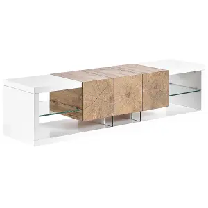 Beliani Modern TV Stand White FULERTON