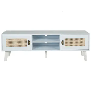 Beliani Boho TV Stand Off-White PARTON