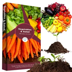 Salad & Vegetables 60 Litres Grower Bag With Balanced Nutrients & Water Retention Great Home Growing