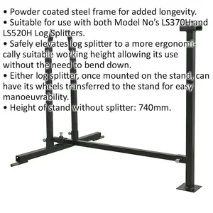 Horizontal Log Splitter Stand for ys05343 & ys05351 Log Splitters - Steel Frame