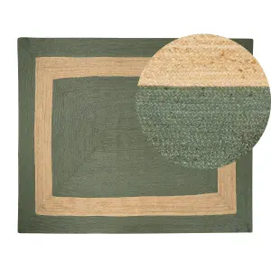 Jute Area Rug 300 x 400 cm Green KARAKUYU