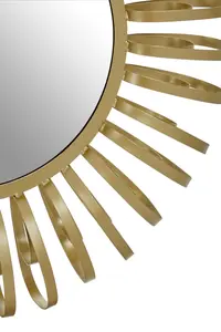 Interiors by Premier Trento Multi Ring Design Wall Mirror