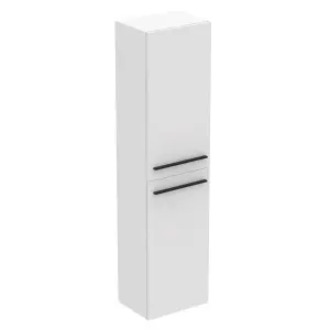 Ideal Standard i.life A Tall Matt White Single Wall-mounted Bathroom Cabinet (H)160cm (W)40cm