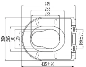 Euroshowers D Shape Multi Seat Potty Training Toilet Seat