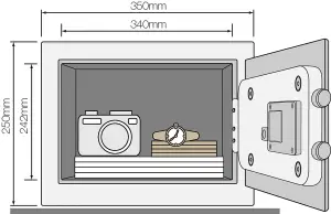 Yale Medium Value Alarmed Safe  - YEC/250/DB1