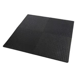 4 Pieces EVA Puzzle Rubber Tiles - Interlocking Soft Foam Floor Mats - Great Floor Protection - Made Of Eva Foam