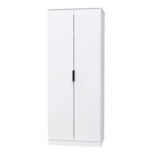 Madrid 2 Door Wardrobe in White Matt (Ready Assembled)