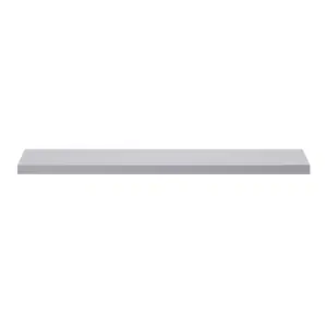 GoodHome Cusko Grey Rectangular Floating shelf (D)23.5cm