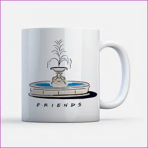 Official Friends Fountain Mug 100% Ceramic, Dishwasher Safe