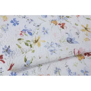 Warnant Polyester Floral Bedspread with Pillow Shams 180 x 230 cm Bedspread - 1 Sham