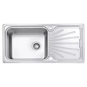 JASSFERRY Kitchen Sink Stainless Steel Large Bowl Welding Style Inset Reversible Drainer