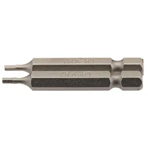 Draper 2mm 1/4" Hex. Hexagonal Insert Bit 50mm Long x 2 64244