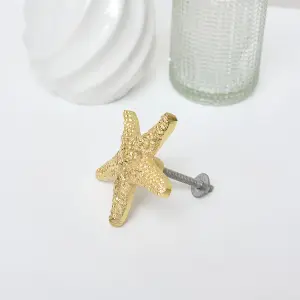 Melody Maison Gold Starfish Drawer Knob