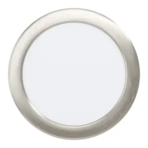 Wall / Ceiling Flush Downlight Satin Nickel Spotlight 10.5W Built in LED