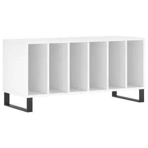 vidaXL Record Cabinet White 100x38x48 cm Engineered Wood