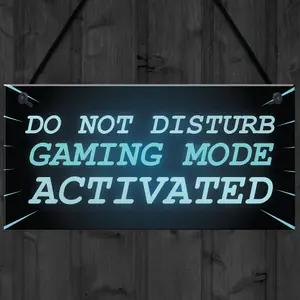 NEON EFFECT Do Not Disturb Sign Funny Gaming Sign For Man Cave Games Room