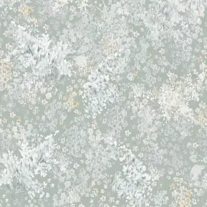 Galerie Flora Grey Soft Foliage Wallpaper