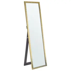 Beliani Glam Standing Mirror BRECEY Gold