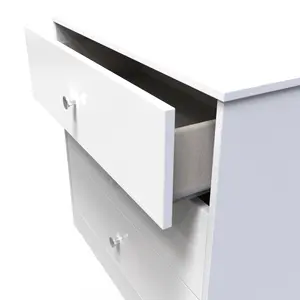 Taunton 3 Drawer Chest in White Gloss (Ready Assembled)