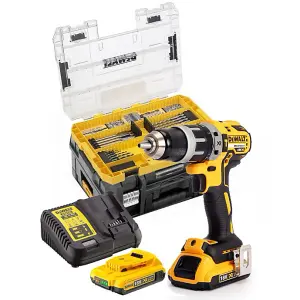 Dewalt DCD796D2 18v XR Brushless Combi Hammer Drill Tstak - 2x 2.0ah + 85 Pc Set