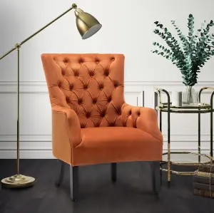 Velvet Orange Gabriella Accent Chair