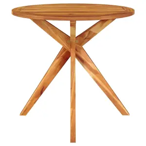 Berkfield Garden Table 85x85x75 cm Solid Wood Acacia