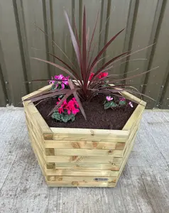 Simply Wood Signature Classic HEXAGON Planter - Extra Large Plus