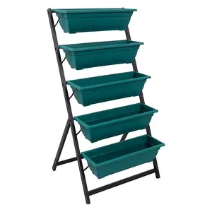 Woodside Drayton Metal Garden Planter - 5 Tier