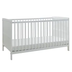  Cot Bed with Mattress White