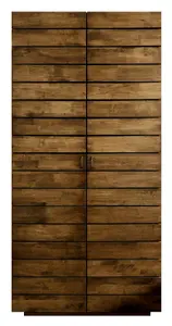 MOSS 2 Door Wardrobe in Walnut Colour