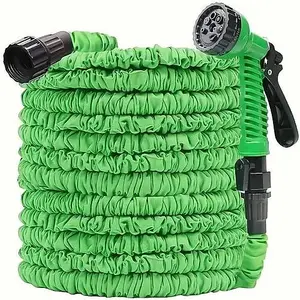 150Ft Garden Snake Hose - Expandable, Flexible Hose Pipe, Also Includes Spray Gun Nozzle & Connectors, Space Saving