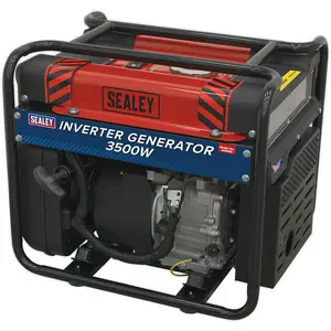 3500W Inverter Generator - 4-Stroke Engine - 13 Litre Fuel Tank - Dual Sockets