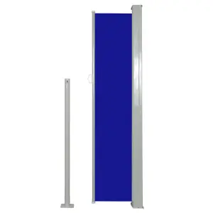 Berkfield Retractable Side Awning 140 x 300 cm Blue