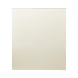 GoodHome Ivory Glass Splashback, (H)800mm (W)600mm (T)5mm