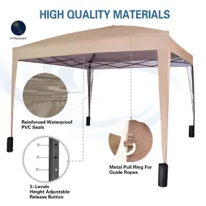 MCC Direct Gazebo 3x3 Pop up with Sides Beige