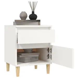 Berkfield Bedside Cabinets 2 pcs White 40x35x50 cm