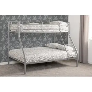 Harold Triple Sleeper Bunk Bunk Bed Silver