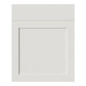 Tydeman Matt porcelain Shaker Drawerline Cabinet door (W)600mm (H)720mm (T)20mm