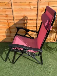 Blush Pink Zero Gravity Chair Lounger