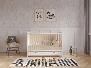 Tokyo cot bed 120x60cm with drawer