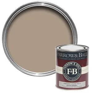 Farrow & Ball Estate London Stone No.6 Eggshell Paint, 750ml