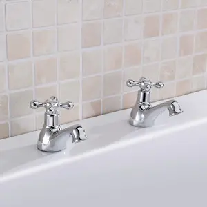 Nes Home Victorian Bath Taps & Basin Mono Mixer Tap Sets and Waste