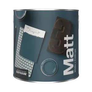 Rust-Oleum Washable Matt Wall Paint - Blueprint 2.5L