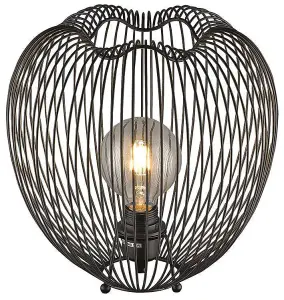 Luminosa Spring Table Lamp Matt Black, E27