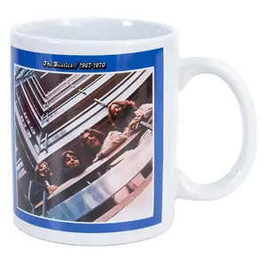 The Beatles 1967-1970 Mug and Sock Set Blue/Red/White (7 UK-11 UK)