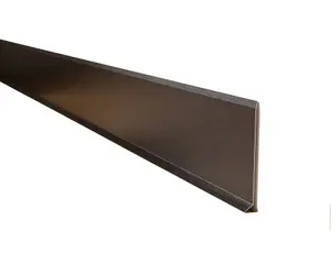 ILCOM Stainless steel Skirting board 100mm x 2700mm - Black Brushed