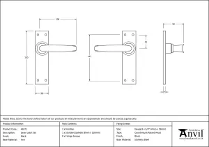 From The Anvil Black Lever Latch Set