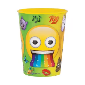 Unique Party Rainbow Fun Plastic Emoji Party Cup Multicoloured (One Size)