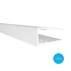 Solstice Roof Sheet Closure 10mm PVC 2.1m White