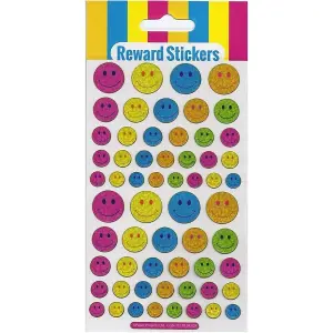 Paper Projects Reusable Big Smile Reward Stickers Multicoloured (One Size)